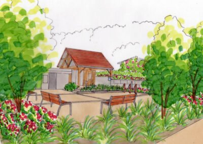 dessin - 2B paysage concept - bureau d’étude spécialisé dans le domaine de l’architecture du paysage.